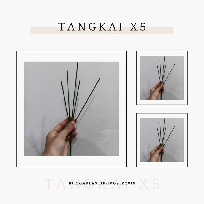 Kawat Bunga Tangkai Bunga Cabang 5 / 1 Lusin