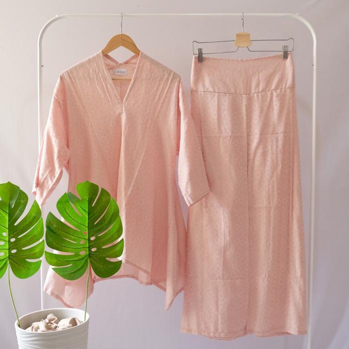 One Set Batik Modern Setelan Celana Panjang Batik Set Batik Kulot Batik Doby Batik Kondangan