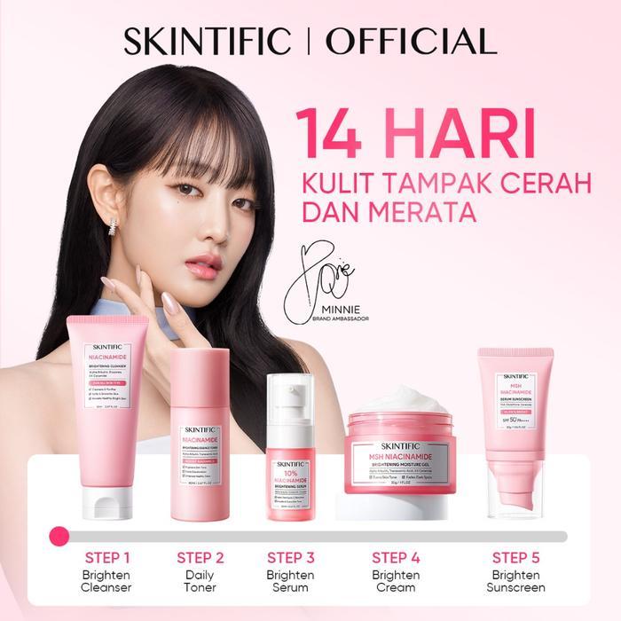 [5PCS] SKINTIFIC- 5IN1 Full Series Skincare Set 5X ceramide Serum Moisturizer Gel Toner Sunscreen