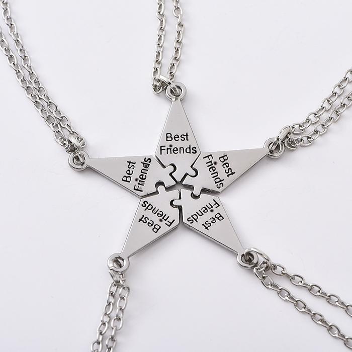 5pcs Kalung Best Friend Forever Kalung Persahabatan