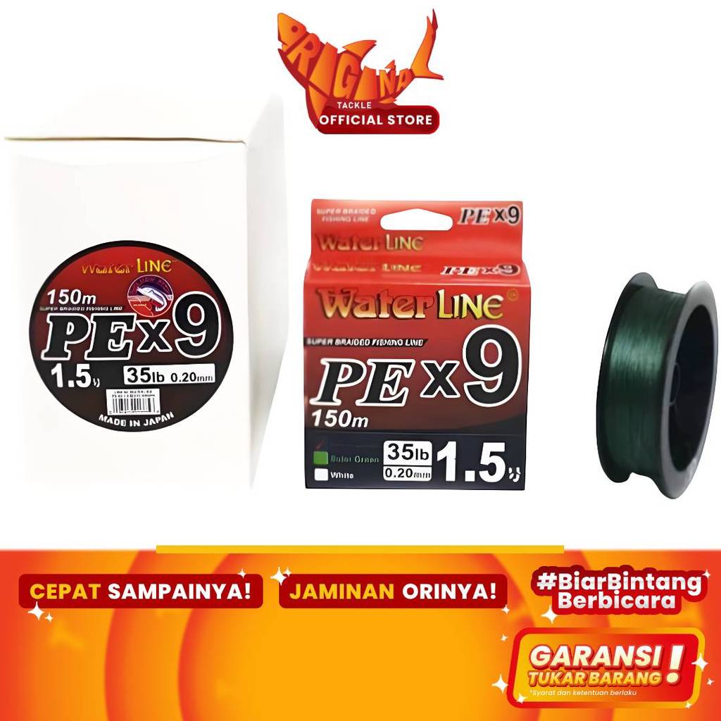 Senar Pancing Multifilament Golden Fish Water Line PE X9 150m 0.6 0.8 0.12 0.10 0.15