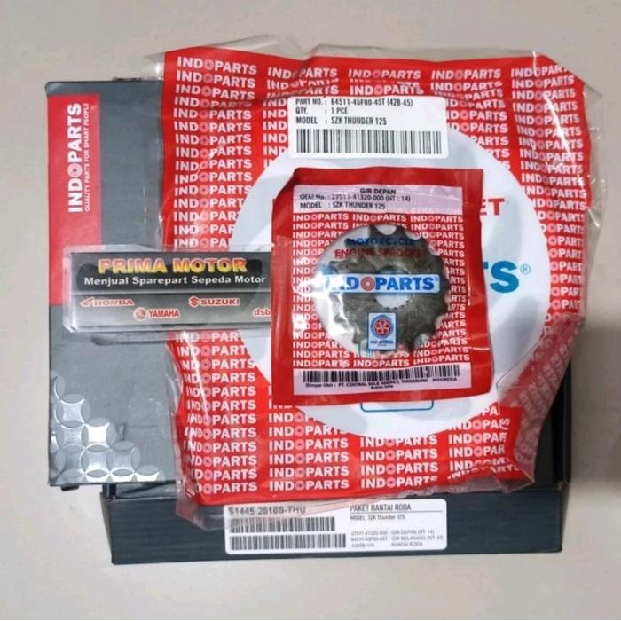 Gear Set Thunder 125 Indopart Gir Set Thunder 125 Indoparts