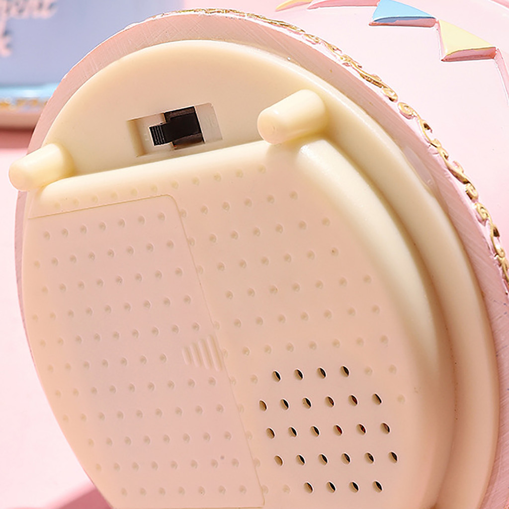 Crystal Ball Music Box Cute Cartoon Look Snowflake Rotating Crystal Ball Music Box for Girls