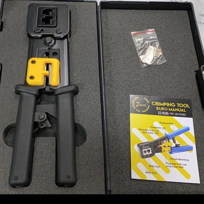 TEREMURAHTERLARIS READY SILAHKAN DIORDER ZIMM LINK EZ-RJ45 CRIMPING TOOL