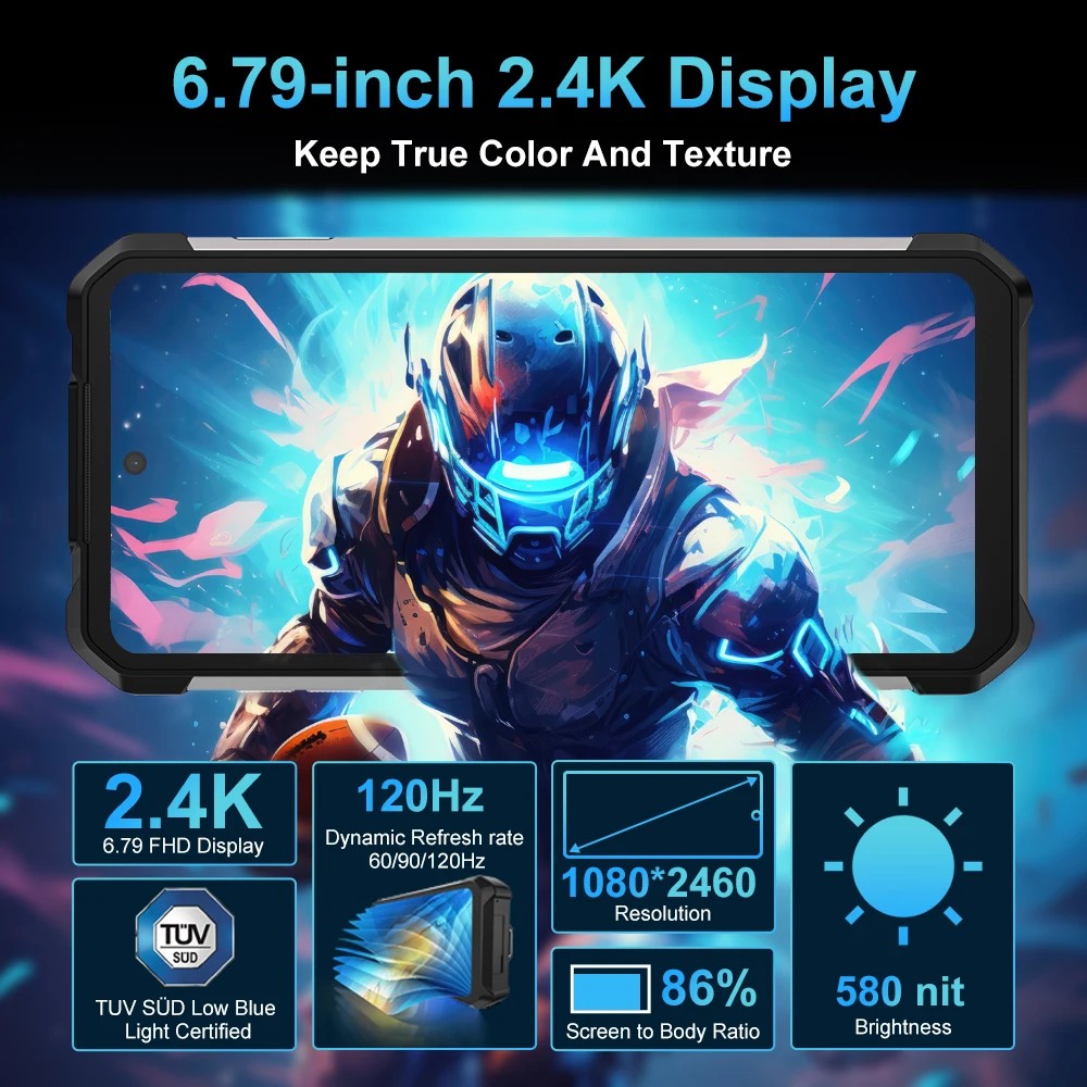 8849 Tank 2 PRO Rugged Smartphone with Projector 6.79" 2.4K Display 24GB 512GB Mobile Phone 23800mAh