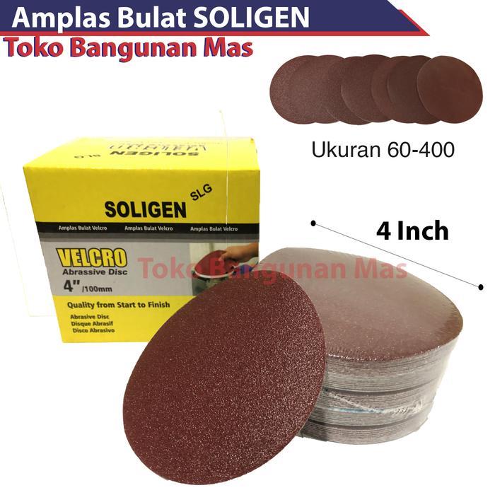 Amplas Bulat 4" inch SOLIGEN AMPLAS Bulat 4 inch Soligen Tools