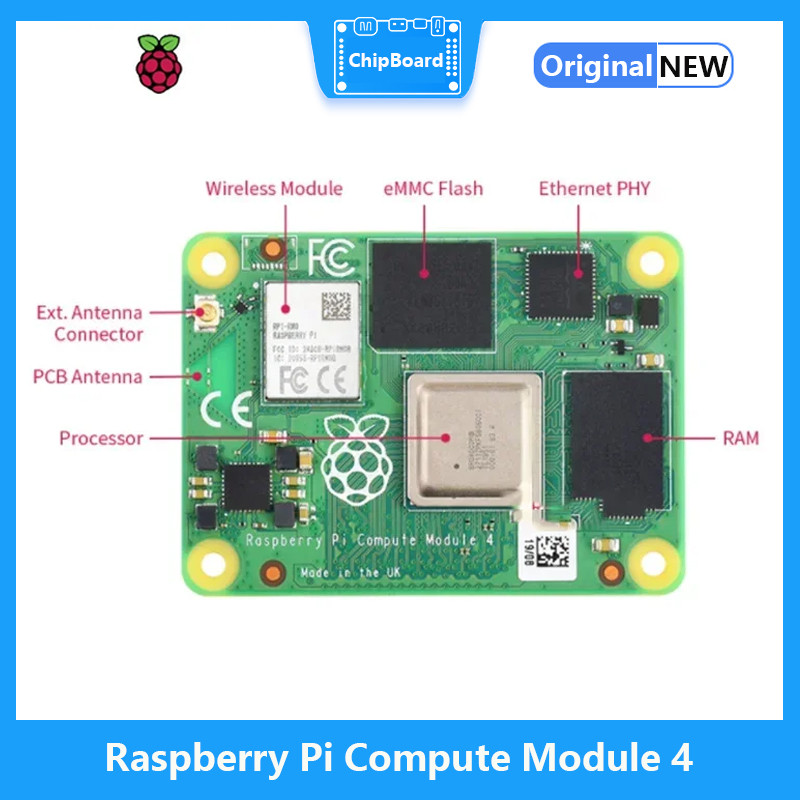 Raspberry Pi CM4 Raspberry Pi Compute Module 4 with 1G/2G/4G/8GB Ram Lite/8G/16G/32G eMMC Flash