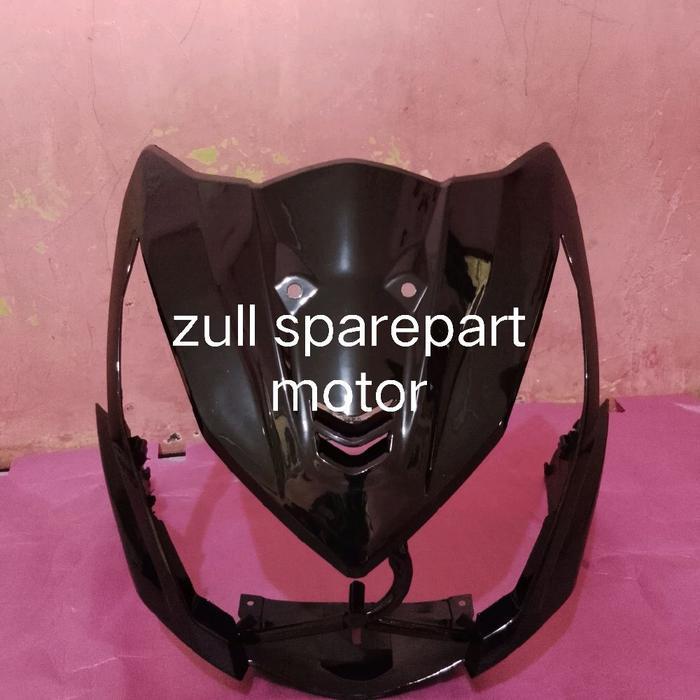 Zull Sparepart Motor Cover Tameng Motor Body Depan Beat FI 2013-2016 Hitam Glosy untuk Tampilan