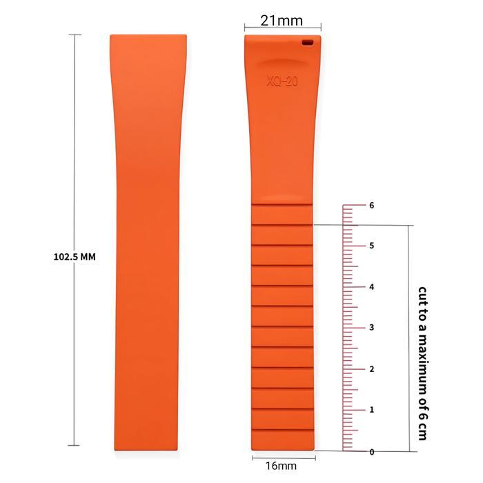 Tali Jam Tangan Longines 21mm Strap Fluoro Rubber Longines Hydroconquest L3 106.21