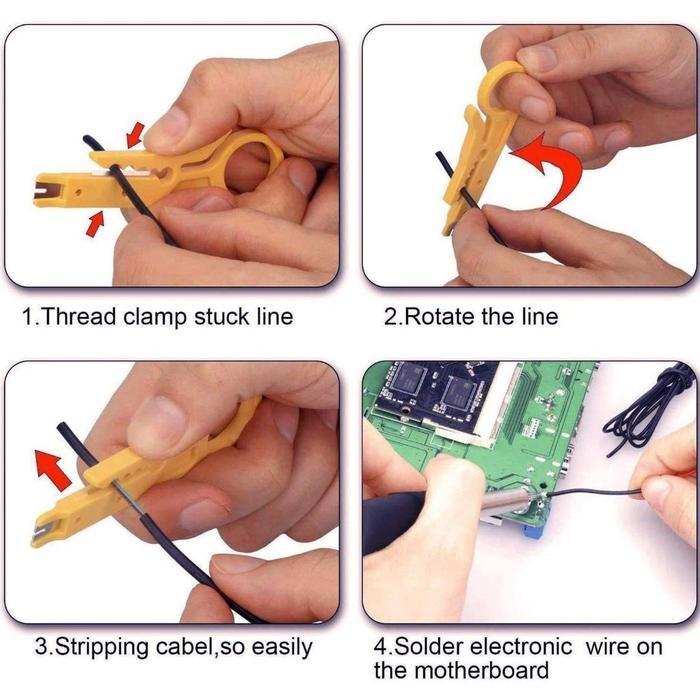 SOLDER LISTRIK SET LENGKAP DENGAN MULTIMETER BERKUALITAS / SOLDER LISTRIK TIMAH SOLDER 60W /