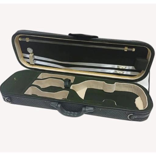 Promo Tas Biola Violin Case Hardcase Violin Deluxe 4/4 Hygrometer Vcs-304 Original