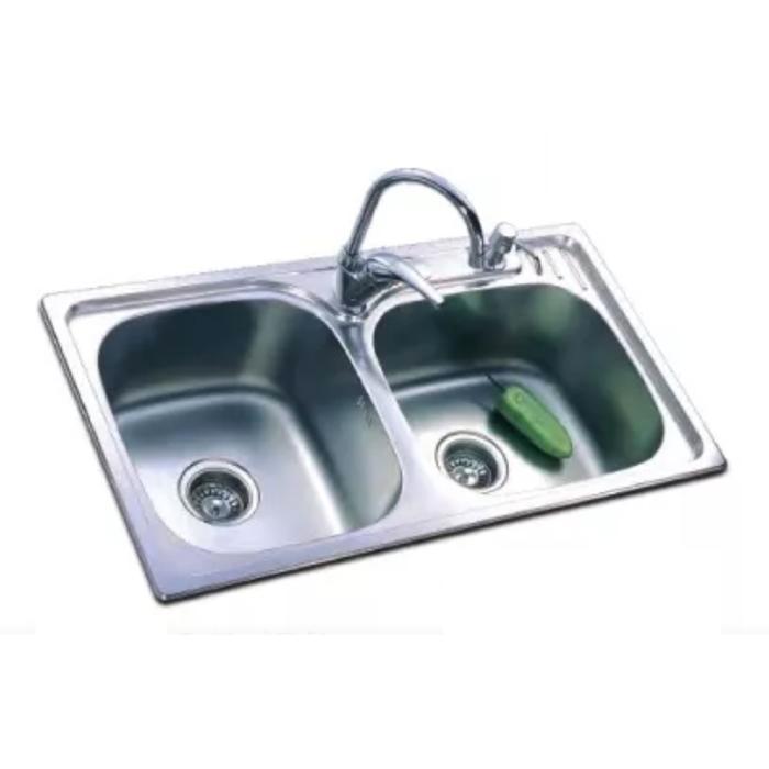 Paket RINOKS bak cuci piring stainles + keran + tempat sabun lengkap