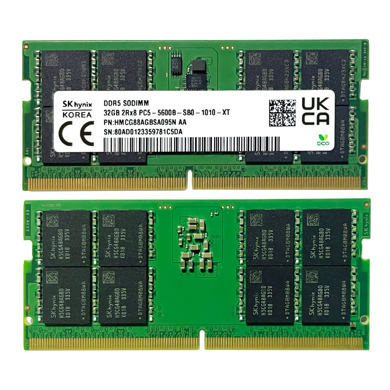 SK Hynix DDR5 Laptop Memory 32GB/64GB 5600MHz 2Rx8 PC5-5600B SODIMM Mini Host RAM for Computers