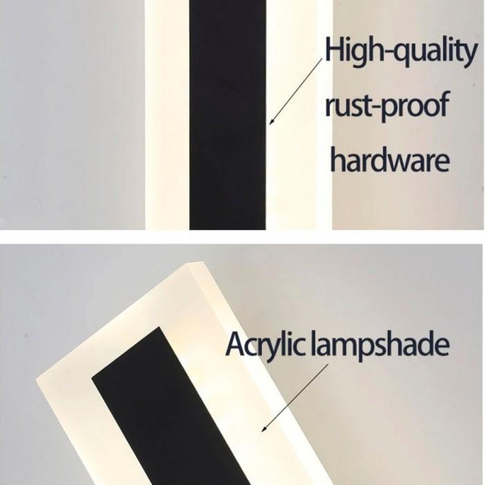 Lampu Dinding Panjang Dekorasi Minimalis Long Strip LED Wall Lamp 24 W