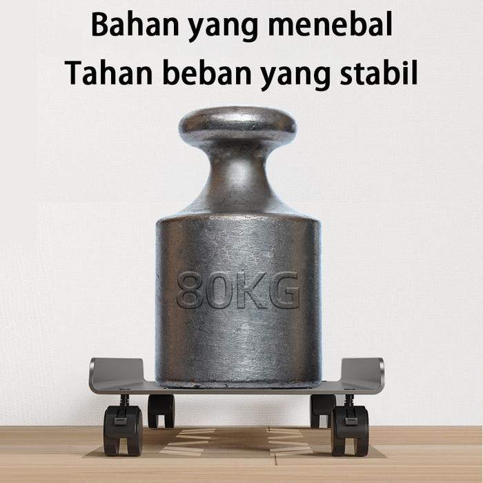 Rak Roda CPU Meja Komputer/Cubic Tray Komputer / Dudukan CPU Komputer Adjustable 20-26cm
