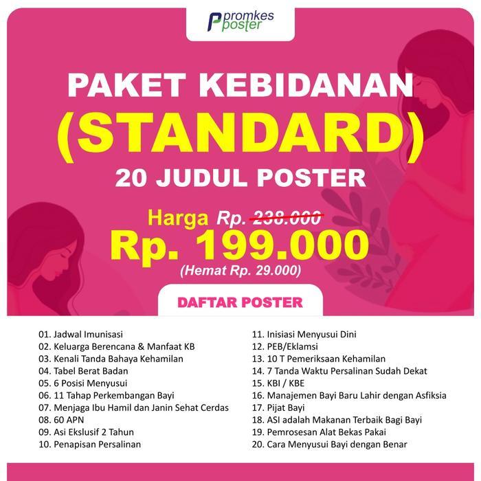 Poster Kebidanan 1 Set PAKET STANDARD isi 20