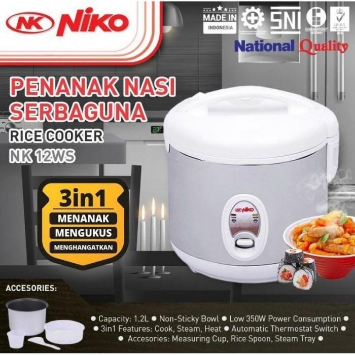 "New" MAGIC COM RICE COOKER NIKO NK-12 BG NK-12BG NK-12WS 1.2 LITER Listrik