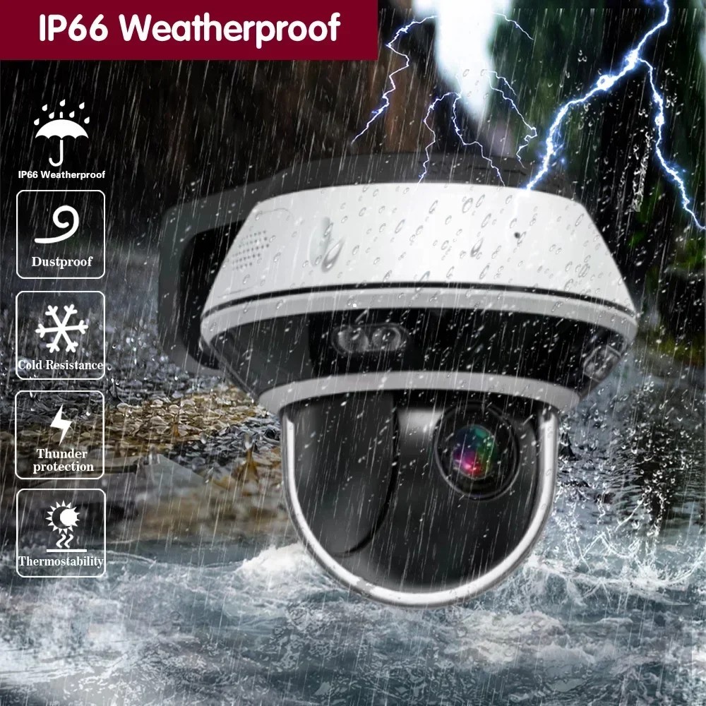 4K 10X Zoom POE Dome Camera Security System XMEYE 8CH 8MP POE NVR Kit 2 Way Audio CCTV POE IP Dome
