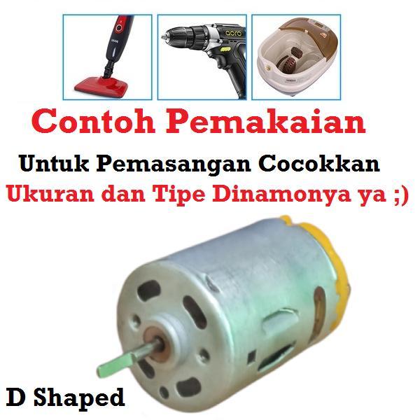 "New" [HAEBOT] Dinamo Motor DC RS380 2.3mm RS-380 380 Mini Bor Car Model Mainan