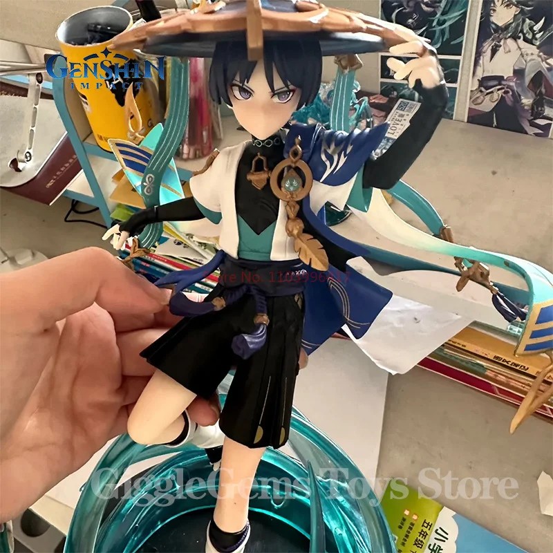 24cm Genshin Impact Figure Wanderer Scaramouche Game Model Dolls Collectible Action Figurine