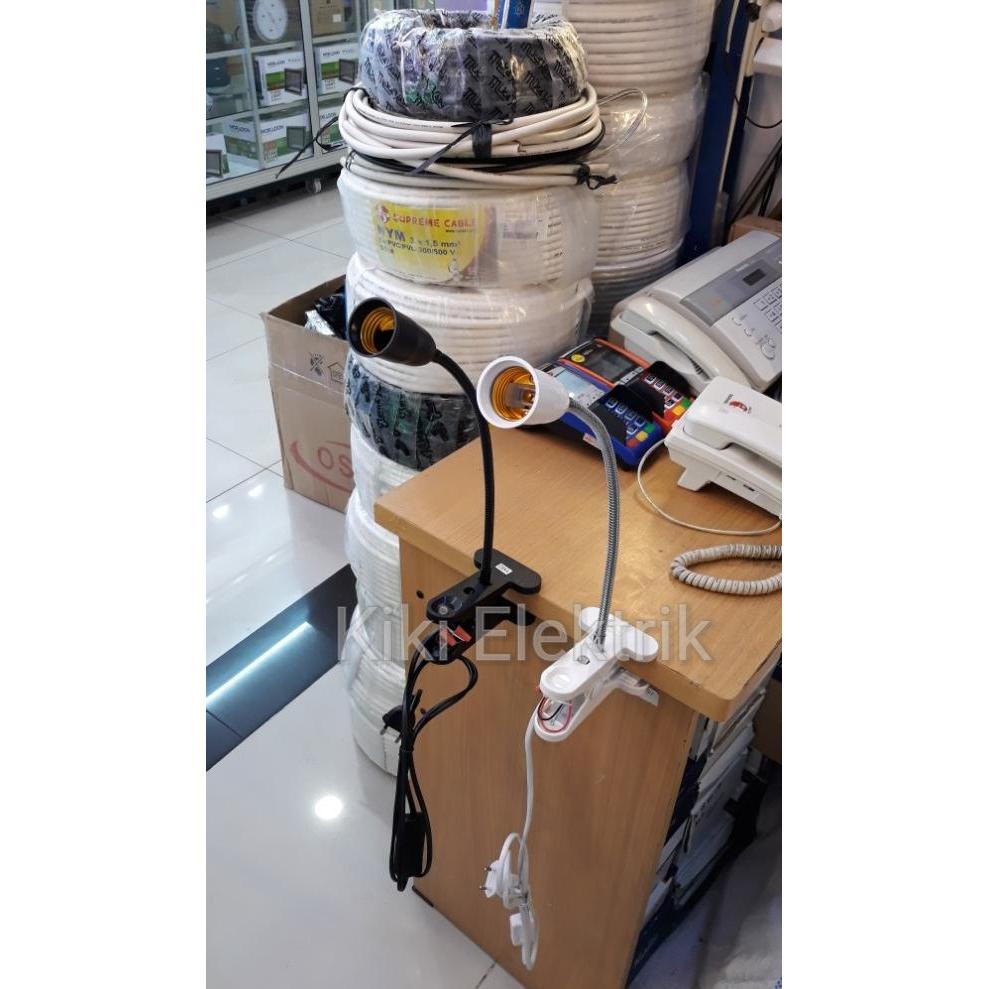 Philips - Lampu Meja Belajar Fleksibel Jepit E27 (Hitam & Putih) / Lampu Belajar
