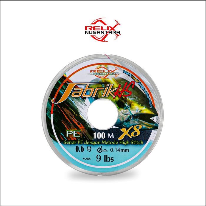 SENAR PE JABRIK MOSS GREEN SENAR PE JABRIK HS X8 RELIX NUSANTARA CONNECTING 100 METER PACK 200 METER