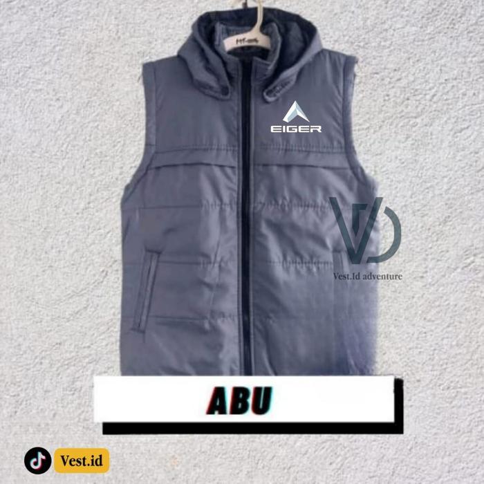 Jaket Rompi Parasut Pria Jumbo Eger Adventure / Vest Polos Pria Semi Waterproof Bikers Motor Driver