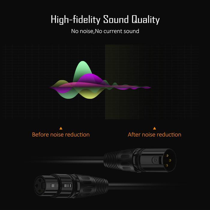 CABLETIME Kabel Aux Audio Microphone XLR Male to Female