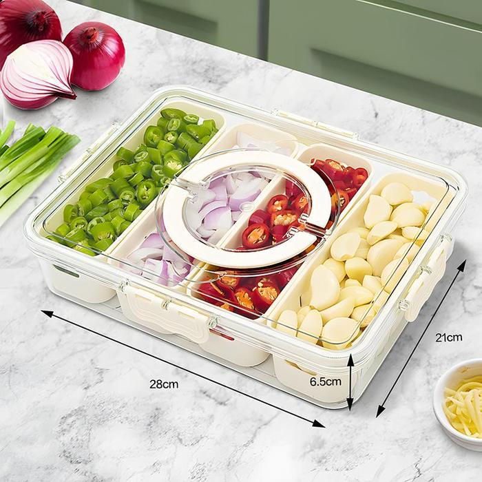 Kotak Penyimpanan Makanan Tertutup dengan Penutup / Kotak Penyimpanan Makanan Kulkas / Kotak