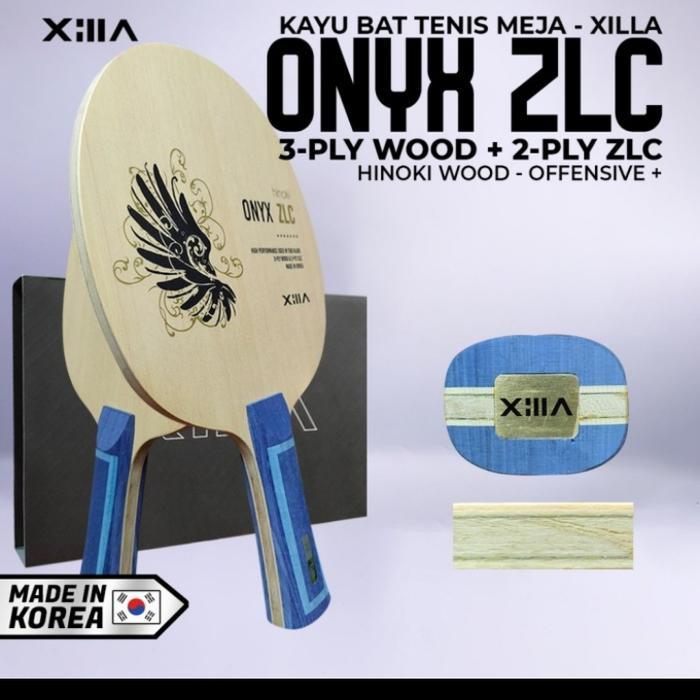 Kayu Bat Tenis Meja Pingpong Xilla Onyx ZLC Carbon Hinoki Offensive+