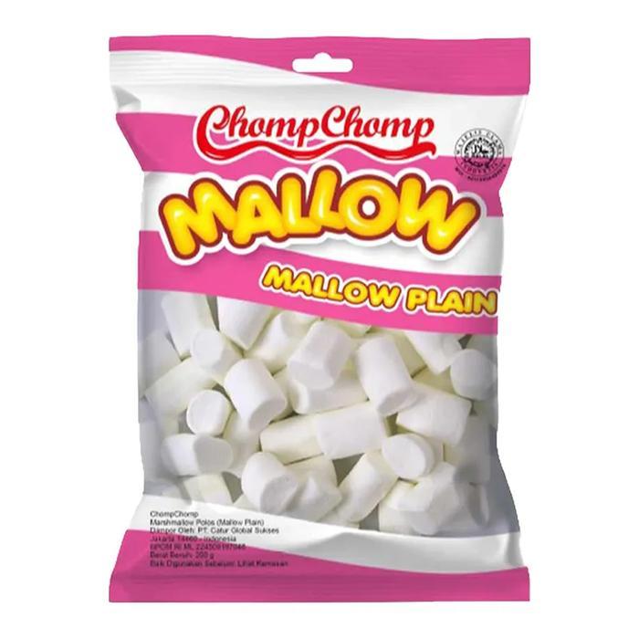 Marshmallow Plain Tube Besar 200 Gram Mallow Plain Chomp
