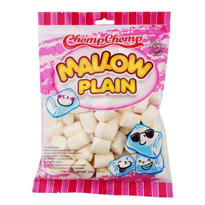 Chomp Chomp Marshmallow Plain 200Gr Chomchomp Mallow Plain