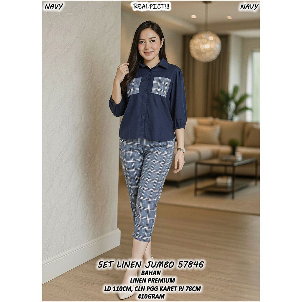 SET LINEN JUMBO 57846 (READY STOK)
