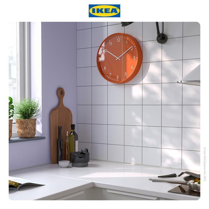 BONDIS Jam Dinding Minimalis Orange 38cm