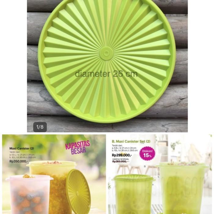 Thebest- Tutup toples tupperware deco canister