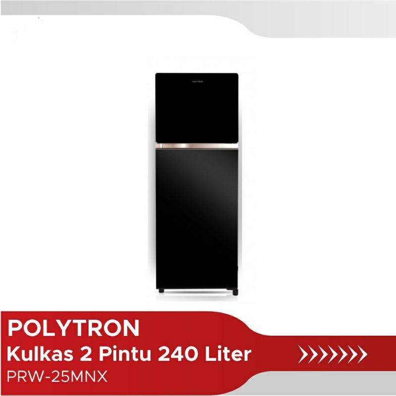 Kulkas Polytron 2 Pintu Belezza 240L PRW 25MNX / PRW-25ZX / PRW25MOB / PRW25MOW / PRW25MTR