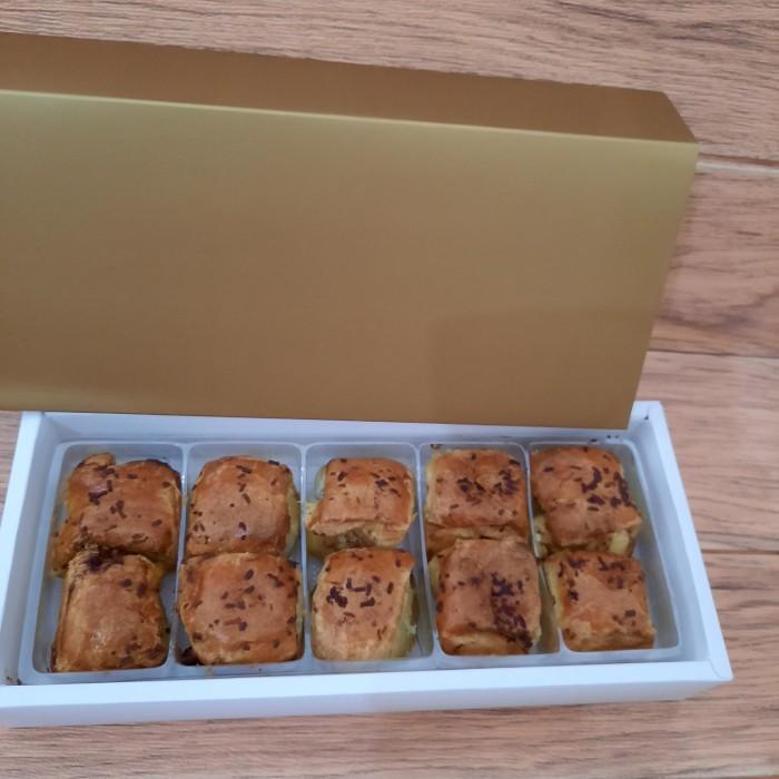 Thebest- Box Sekat 5/ dus bolu gulung/dus rollcake/bolu kombinasi