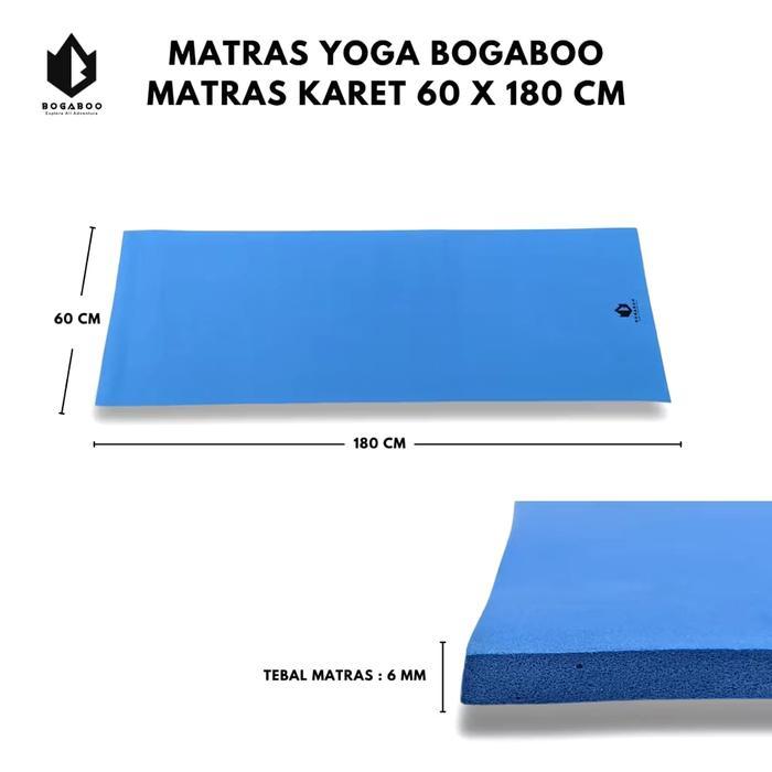 MATRAS YOGA MAT tebal 5 mm MERK BOGABOO - MATRAS CAMPING - MATRAS GYM