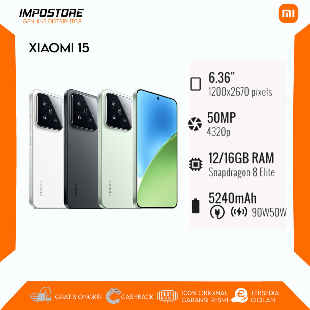 XIAOMI 15 - 12/512GB - SNAPDRAGON 8 ELITE - REPACK