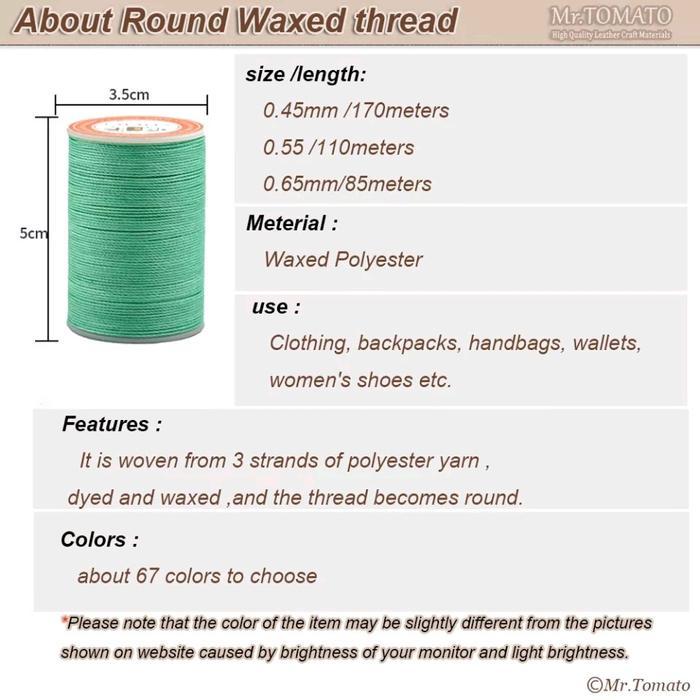 Galaces waxed sewing leather thread