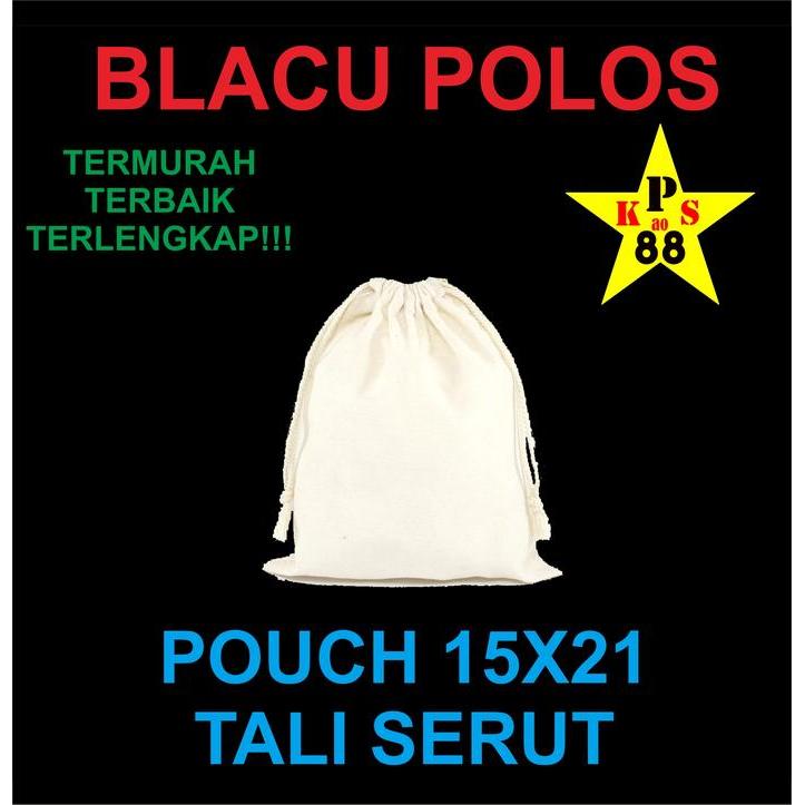 POUCH BLACU 15X21 POLOS - POUCH BAG POLOS - TAS POUCH BLACU POLOS