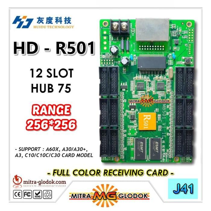 HUIDU HD-R501 HUB 75 RECEIVING CARD FULL COLOR CONTROLLER J41