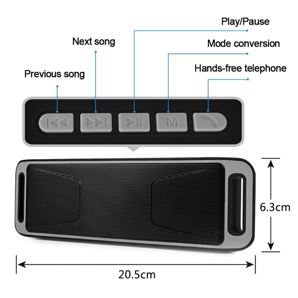 Indoor Portable Waterproof Stereo Loud Speaker High Bass High Power Bluetooth Speaker