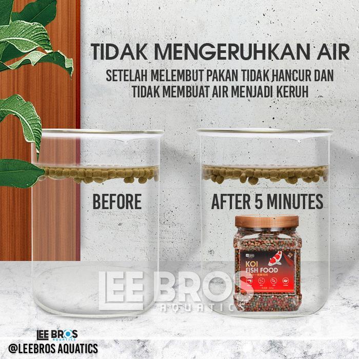 BEST SELLER PAKAN IKAN KOI PREMIUM / PELET IKAN KOI 3 MM SPIRULINA + GROWTH