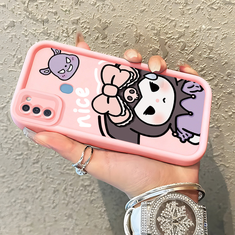 Casing Hp untuk Samsung Galaxy A11 M11 Case Bow Doll pink  Kasing silikon cocok pria dan wanita Cesi