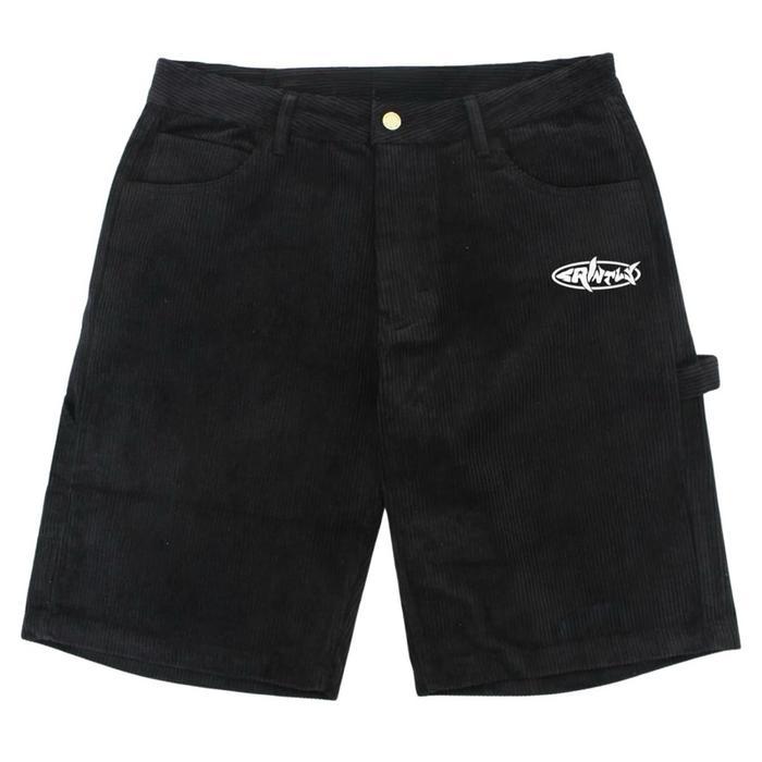 Sai - Clairo Jorts Pants Black Corduroy Carpenter 3/4 Pants