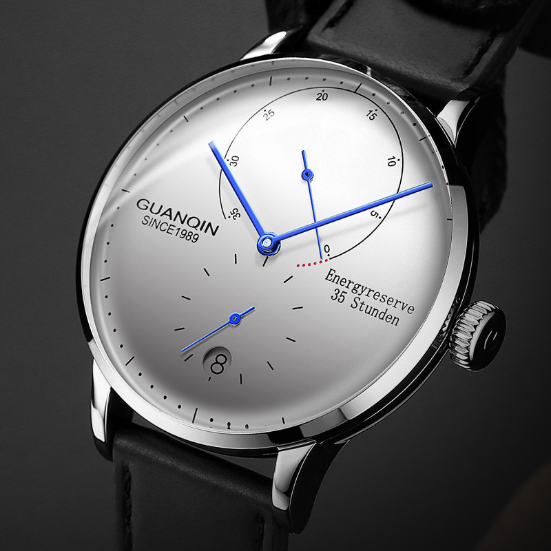 GUANQIN Mechanical Business Watch Men Luxury Brand Luminous Stainless Steel Strap Wrist Mens