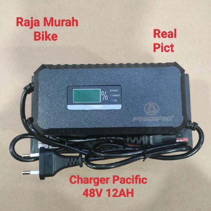 Charger Sepeda Listrik Pacific Sepeda Listrik Charger Pacific G305-ET- 48V-12 AH Universal