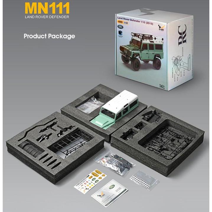 Mn-111K D110 Kit Metal (Yellow) 1/18 4Wd Portal Rc Adv Offroad Mn111