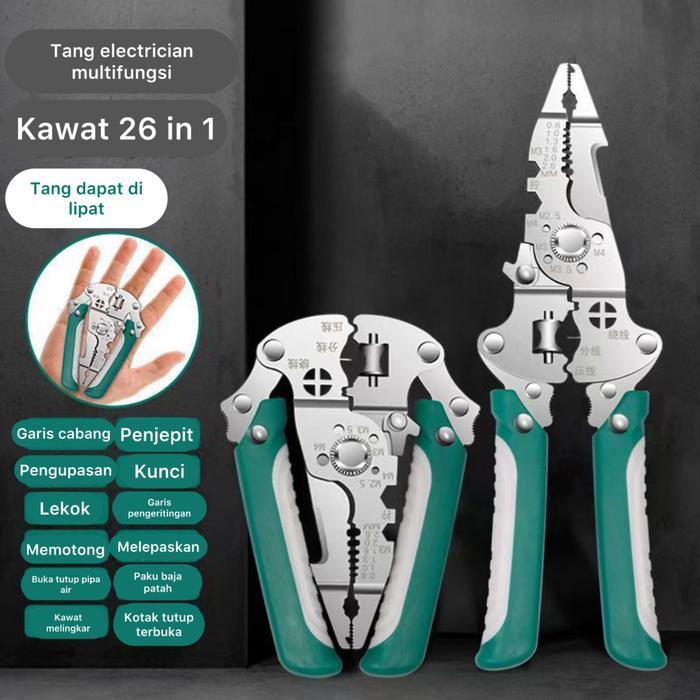 Tang Listrik Multifungsi Tang Pengupasan Kabel Listrik Alat Pemotong Kabel Listrik Alat Serbaguna